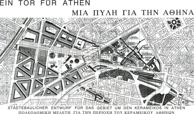 'Ein Tor für Athen', Städtebauentwurf für das Kerameikos-Gelände in Athen, Übersichtsplan